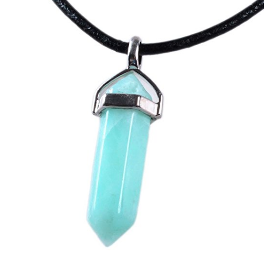 Blue ite Healing Crystal Necklace